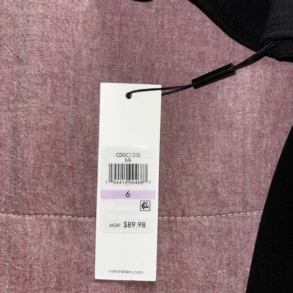 Calvin Klein Elegant Black Long Sleeve Dress - Picture 4 of 4